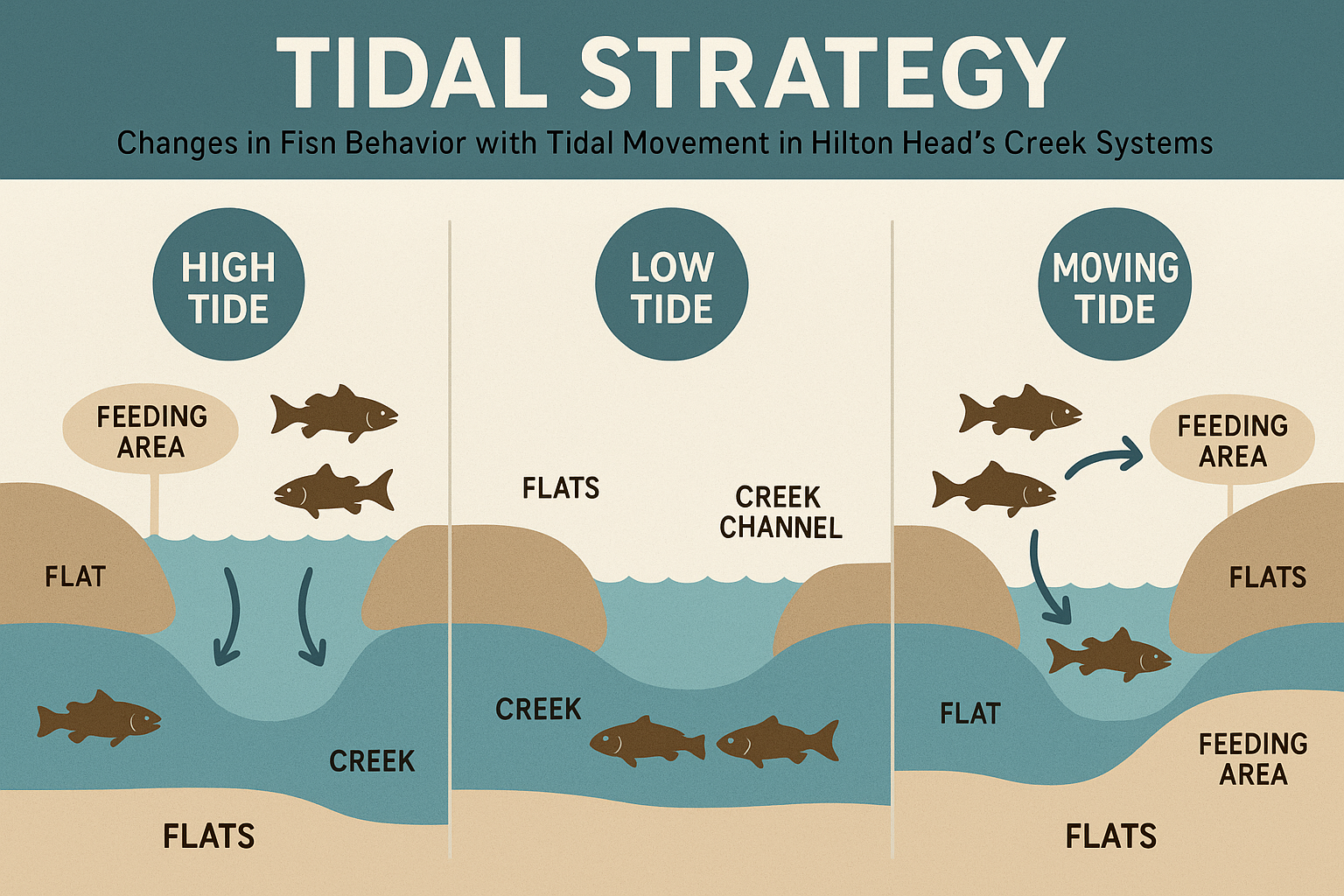 Design a tidal strategy diagram in 1536x1024 landscape forma