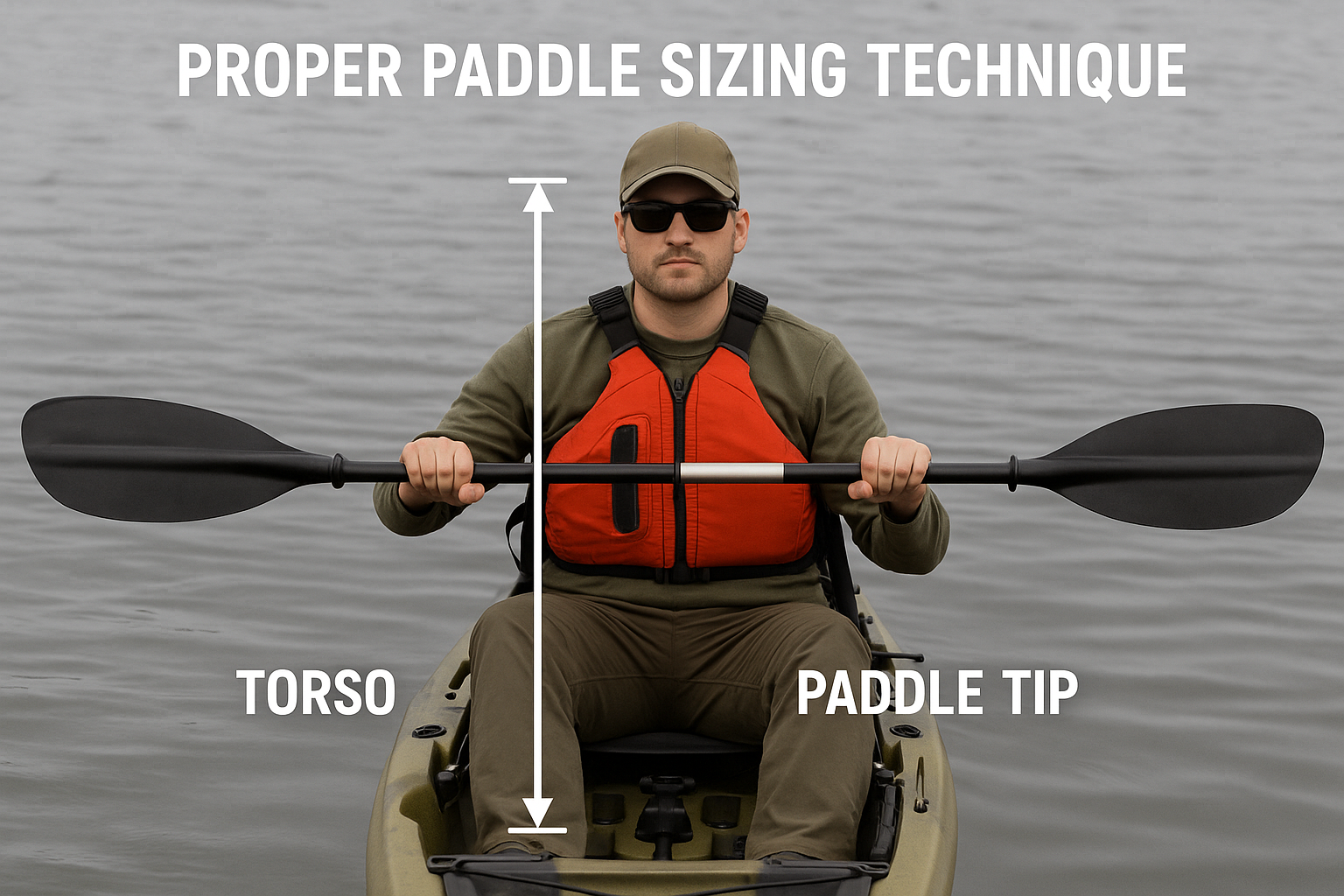 1024x1024 square image showing proper paddle sizing techniqu