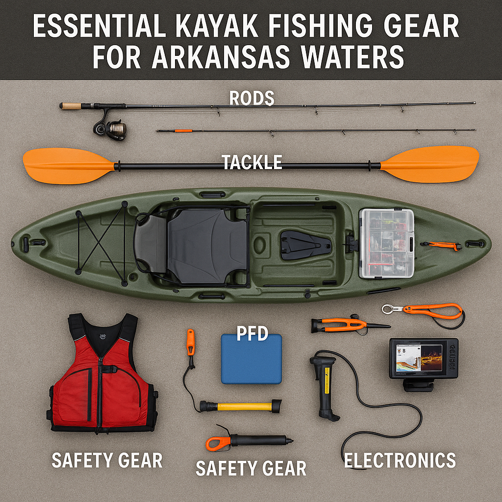  Essential kayak fishing gear, Kayak Fishing in Arkansas