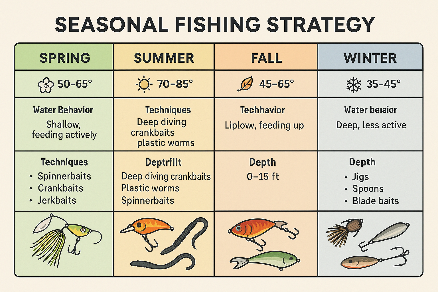 Landscape format (1536x1024) seasonal fishing strategy char