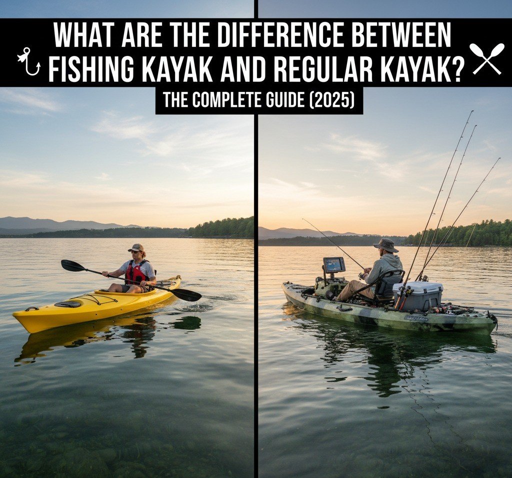 Difference between Fishing Kayak and Regular Kayak featured image